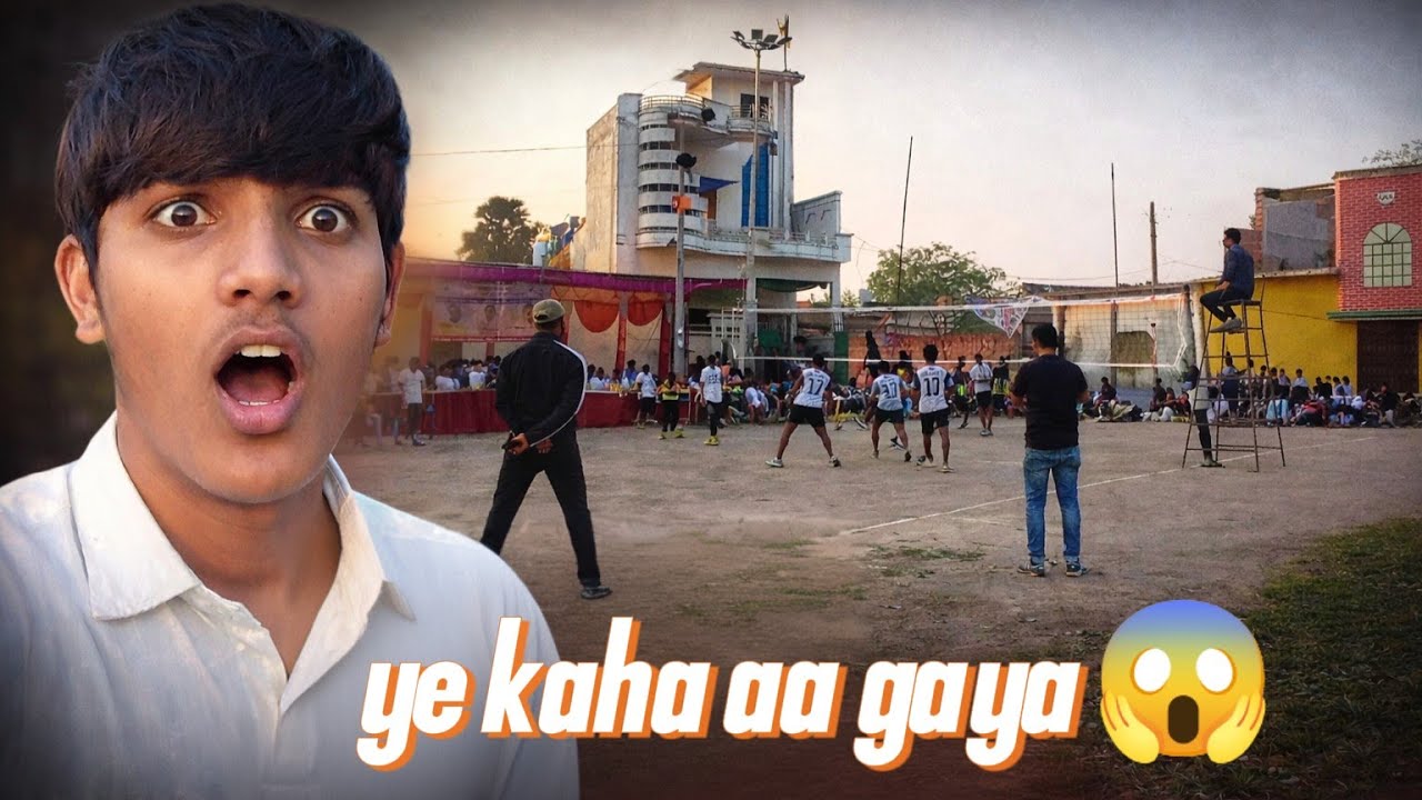 Ye kaha aa gye 😱 volleyball ka match dekhne 😄