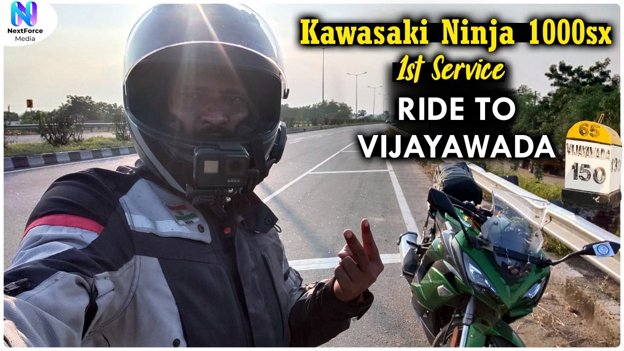 Kawasaki Ninja 1000sx First Service | Hyd to Vijayawada | Rider Surender Reddy | NextForce Media