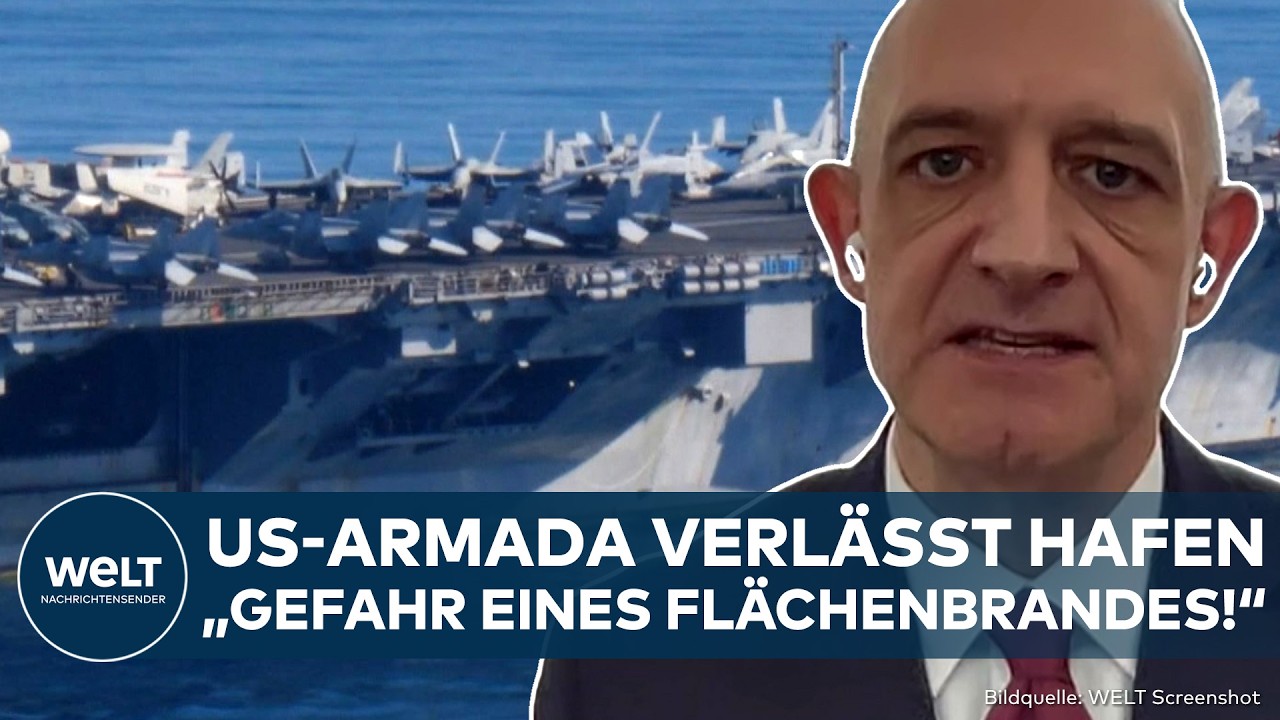 IRAN: Donnerschlag! Kurs Golf-Region! Armada von Trump verlässt Hafen! Gehen USA ins Risiko?