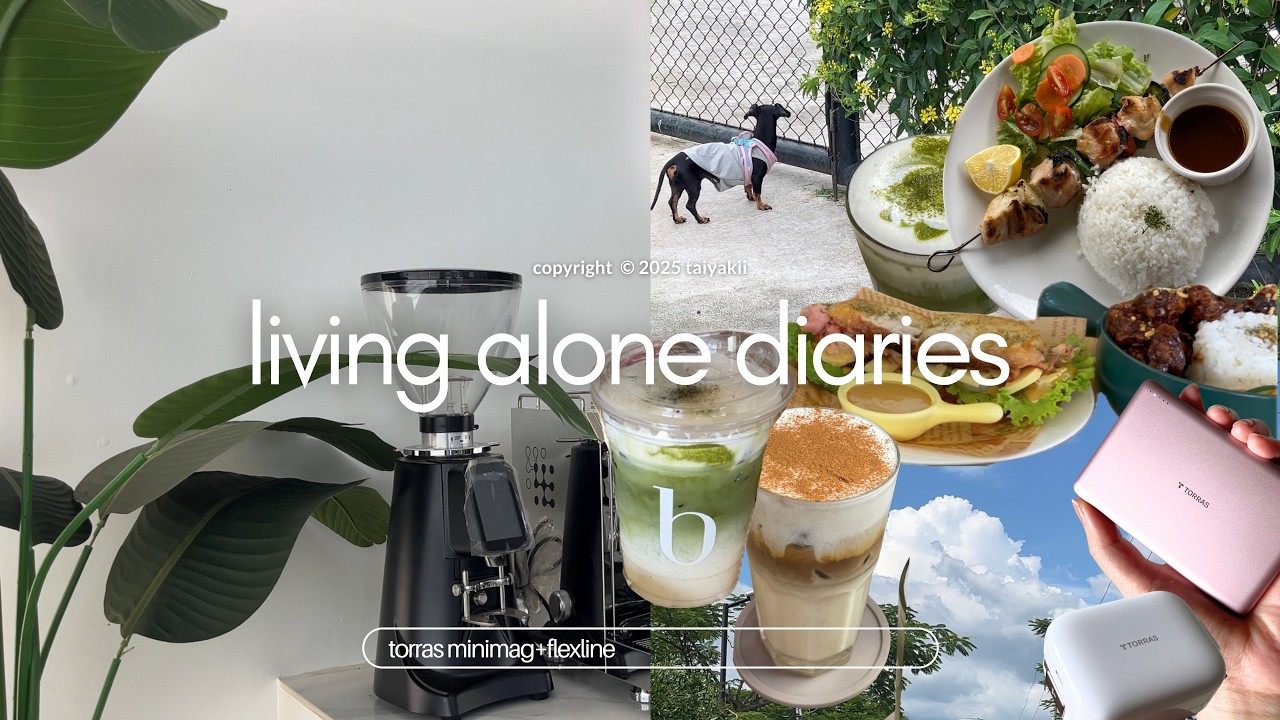 living alone diaries 🍃 | cozy weekend vlog 🌸 , brunch + café editing ☕️ a quick trip home 🏡