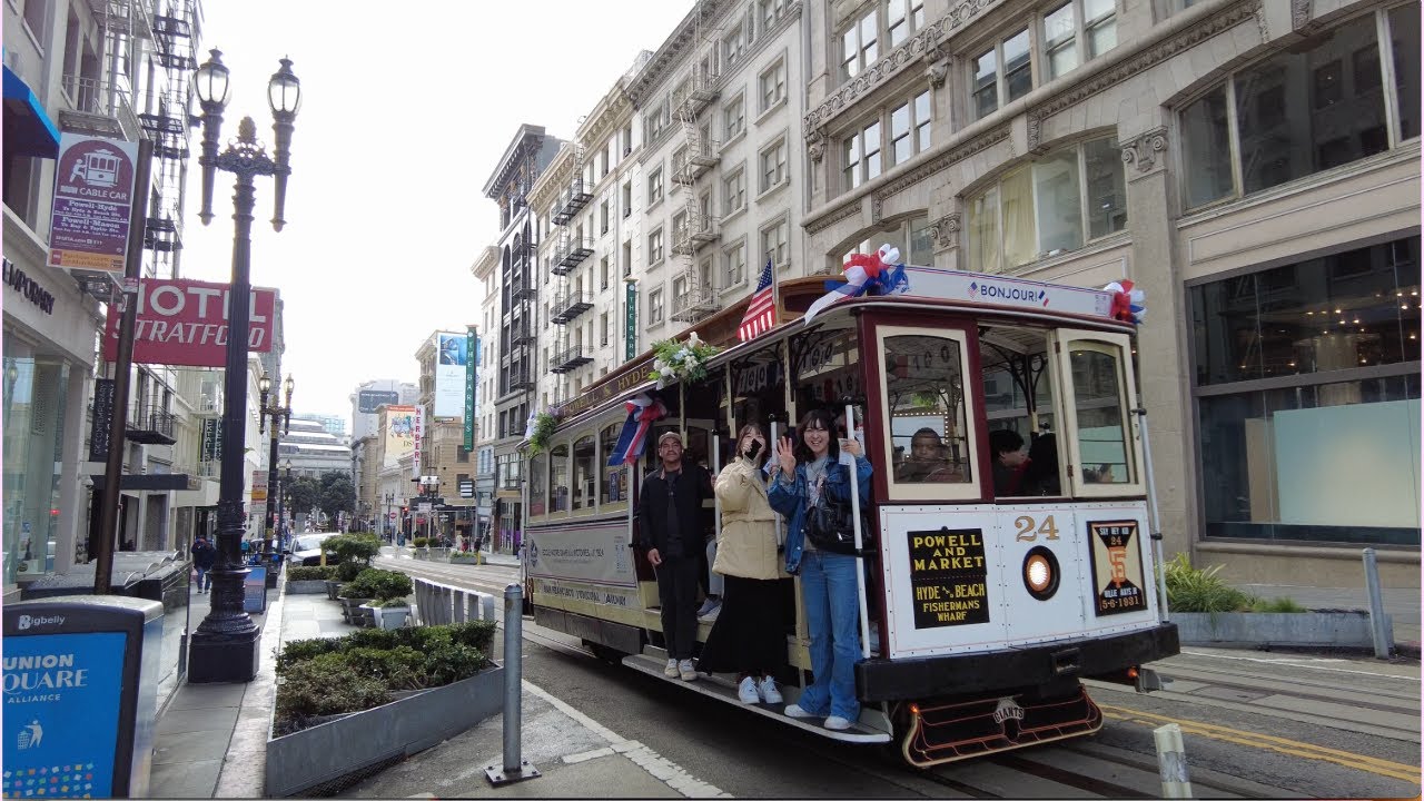 [4K] Walking POWELL STREET, SAN FRANCISCO, CALIFORNIA (from Market St to Pier 39) January 17, 2024)