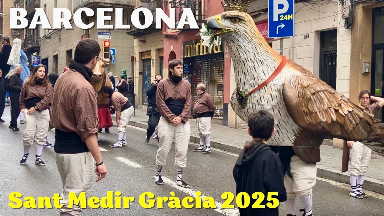 Sant Medir 2025 Cercavila Parade in Gràcia, Barcelona | Cultural Event