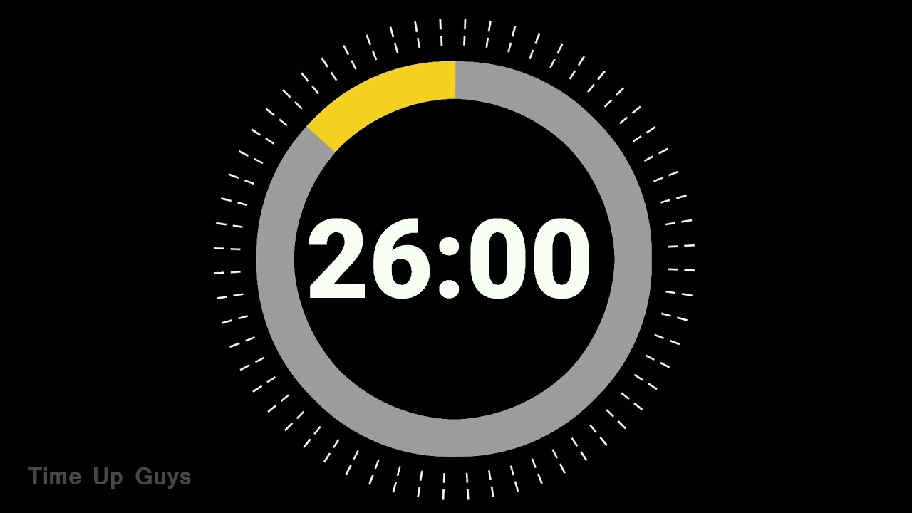 26 Minute Timer Countdown 🔔 || Study Time || Deep Focus || Pomodoro Timer