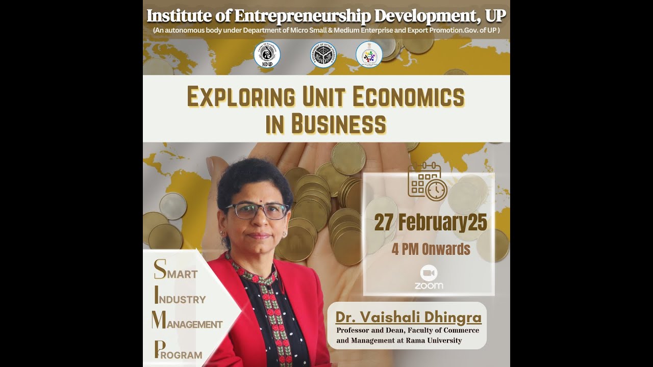 AMS(27 feb)-Exploring Unit Economics in Business-Dr. Vaishali Dhingra