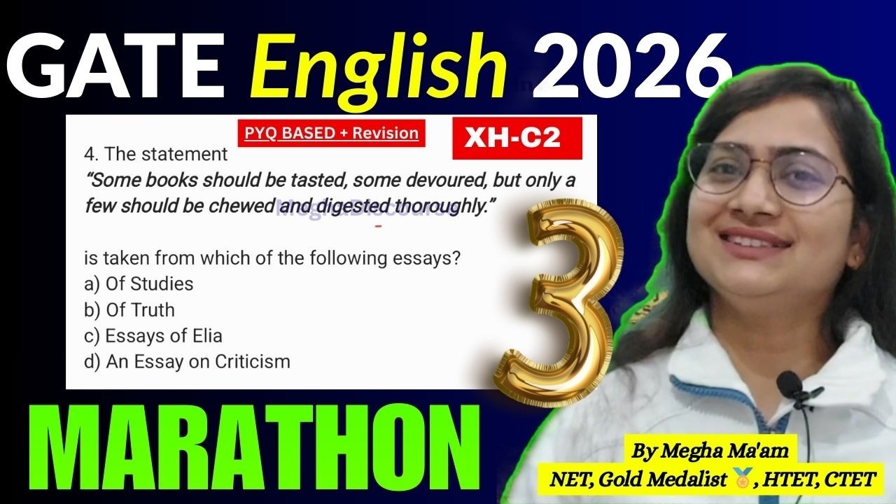 GATE English 2026 Часть 3 | Наиболее ожидаемые вопросы | Автор: Мегха Мам #gate2026 #gateenglish ...