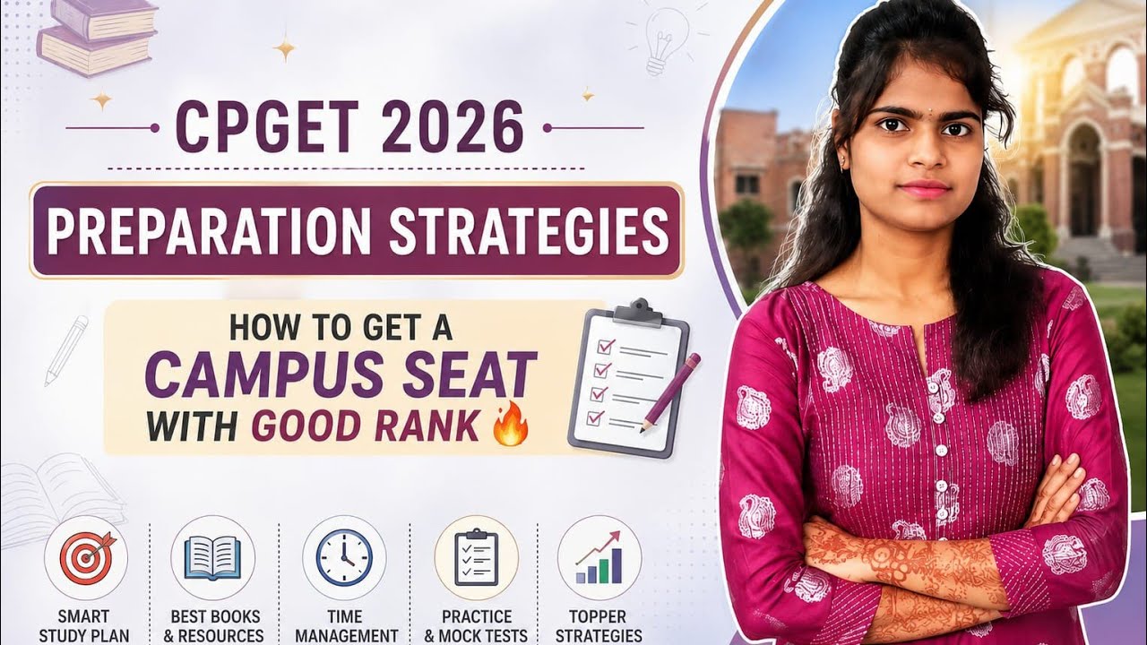CPGET 2026 Preparation Strategies | How To Get a Campus Seat With Good Rank 🔥| How To Prepare CPGET 