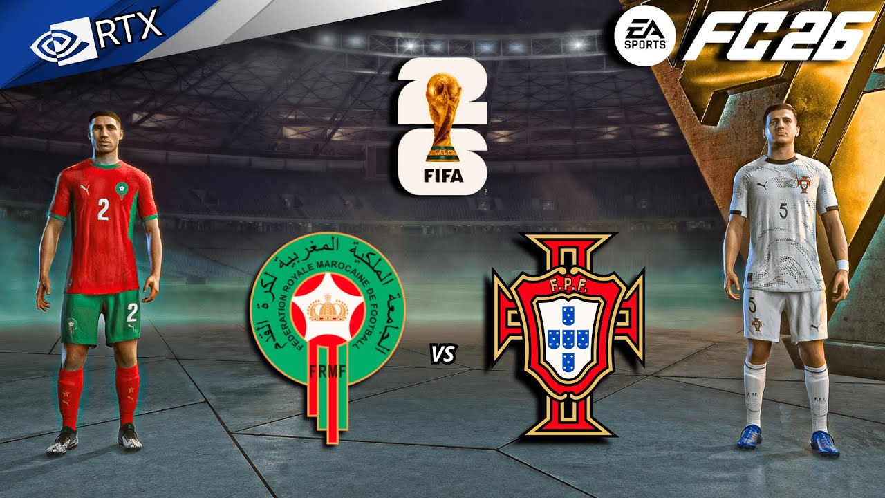 FC 26 - Morocco vs Portugal Ft. Ronaldo, Brahim | FIFA World Cup 2026 Full Match | PC™ [4K60]