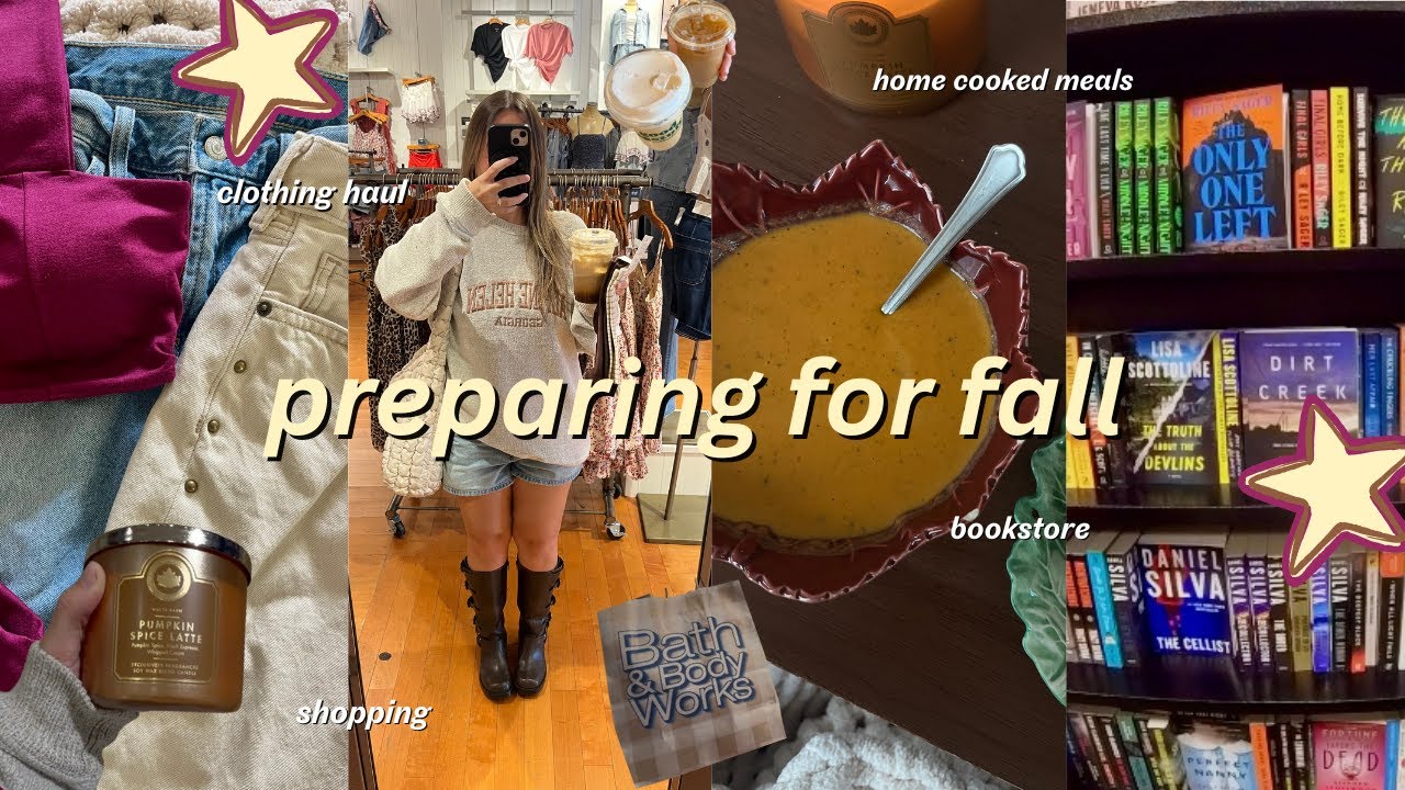 preparing for fall | coffee, bookstores, shopping + fall hauls