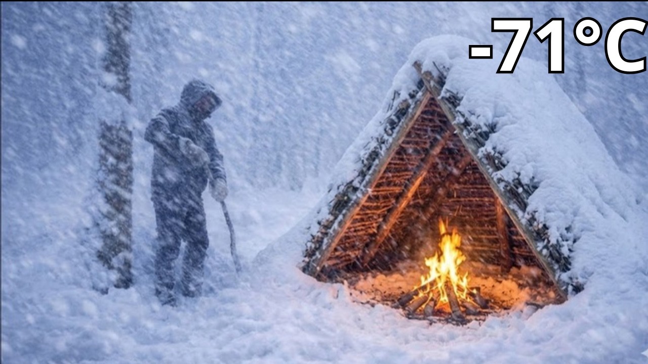 SURVIVING -71°C: Solo Camping in a Deadly Blizzard