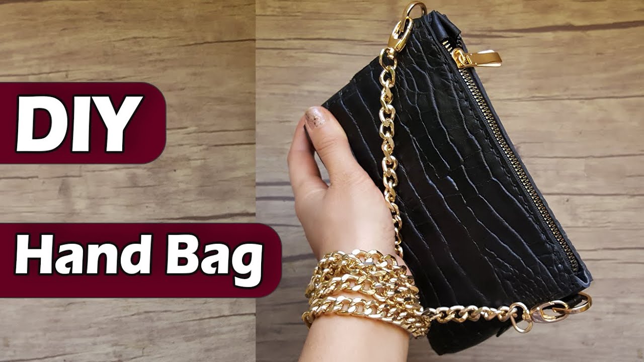How to Make Leather Bag // Make Hand Bag