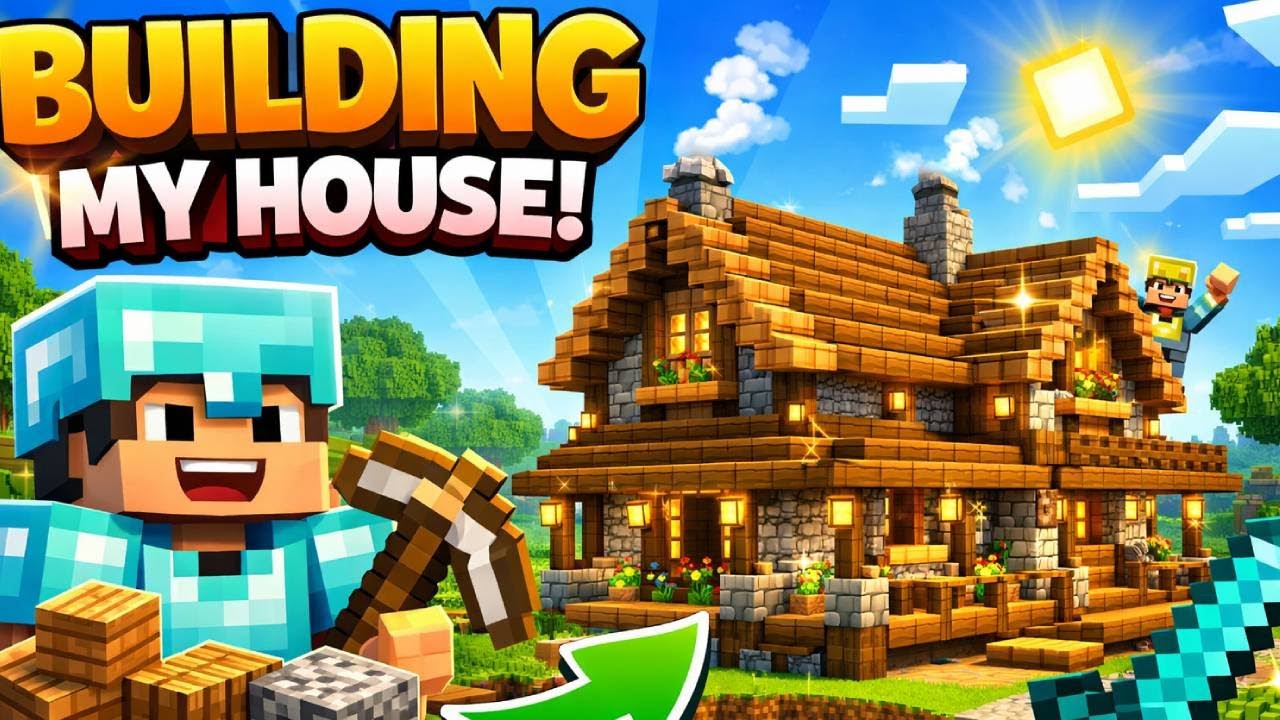 BUILDING MY DREAM HOUSE IN MINECRAFT! 😱 | LIVE #2