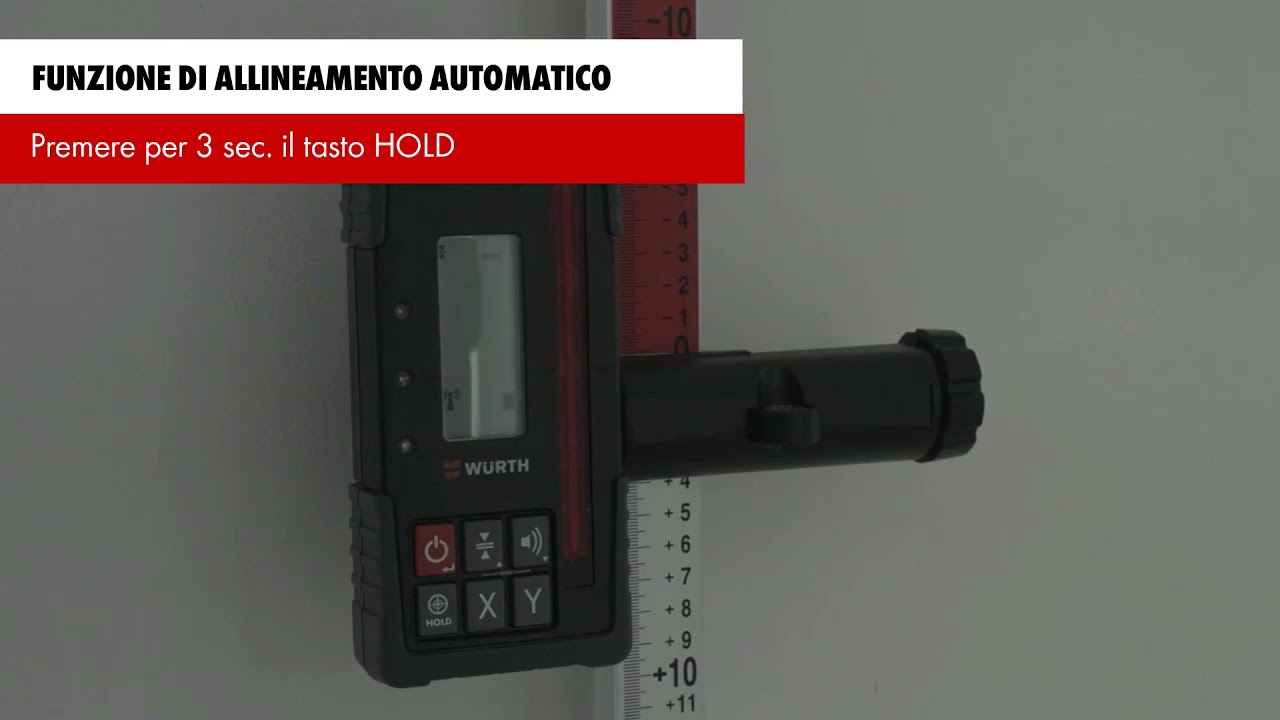 Livella laser rotante autolivellante RL5-14 e ricevitore laser LR5-14 | W&uuml;rth