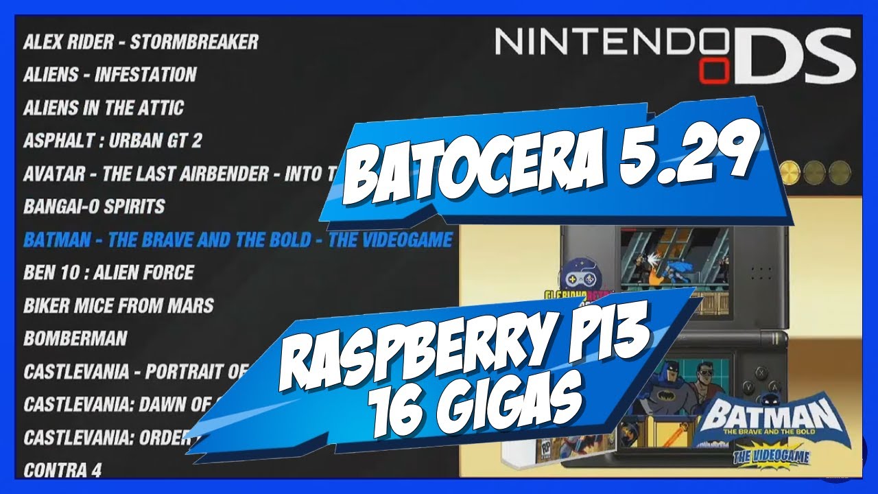 Batocera 5.29 Raspberry Pi3 Gaming Collection 16GB