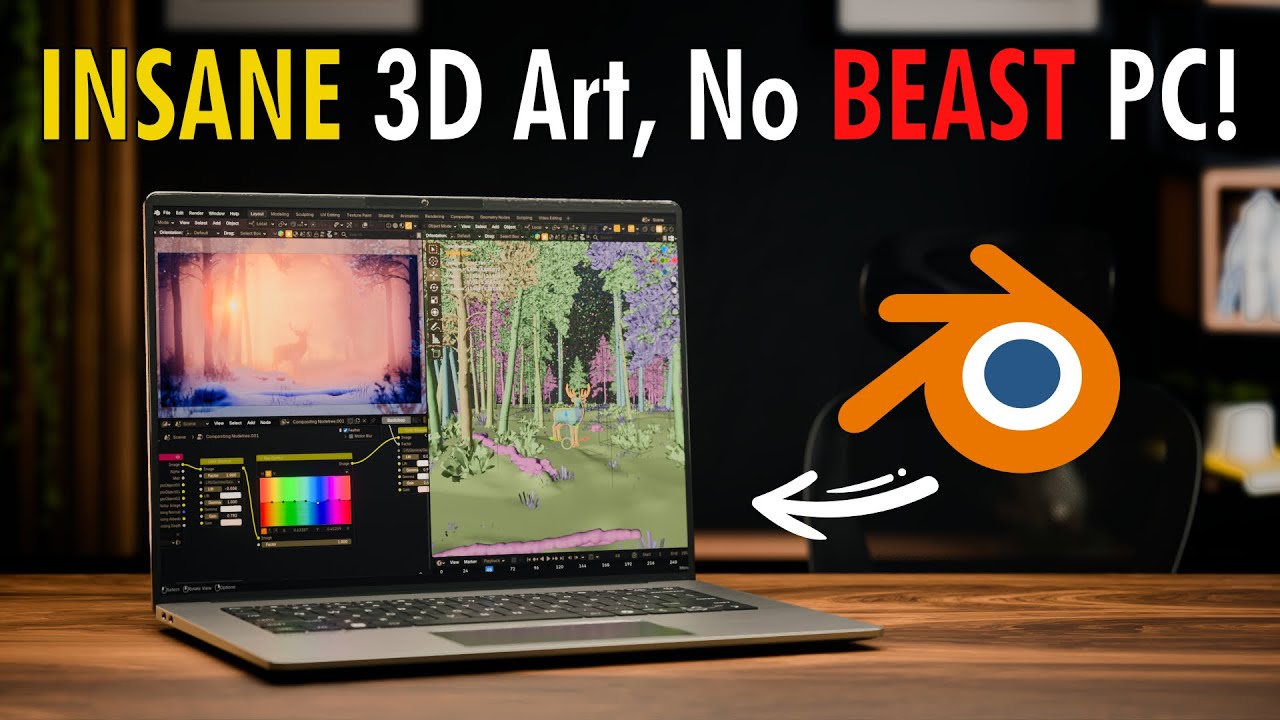 Create INSANE Art without a Powerful PC in BLENDER! PRO Tips and Tricks.