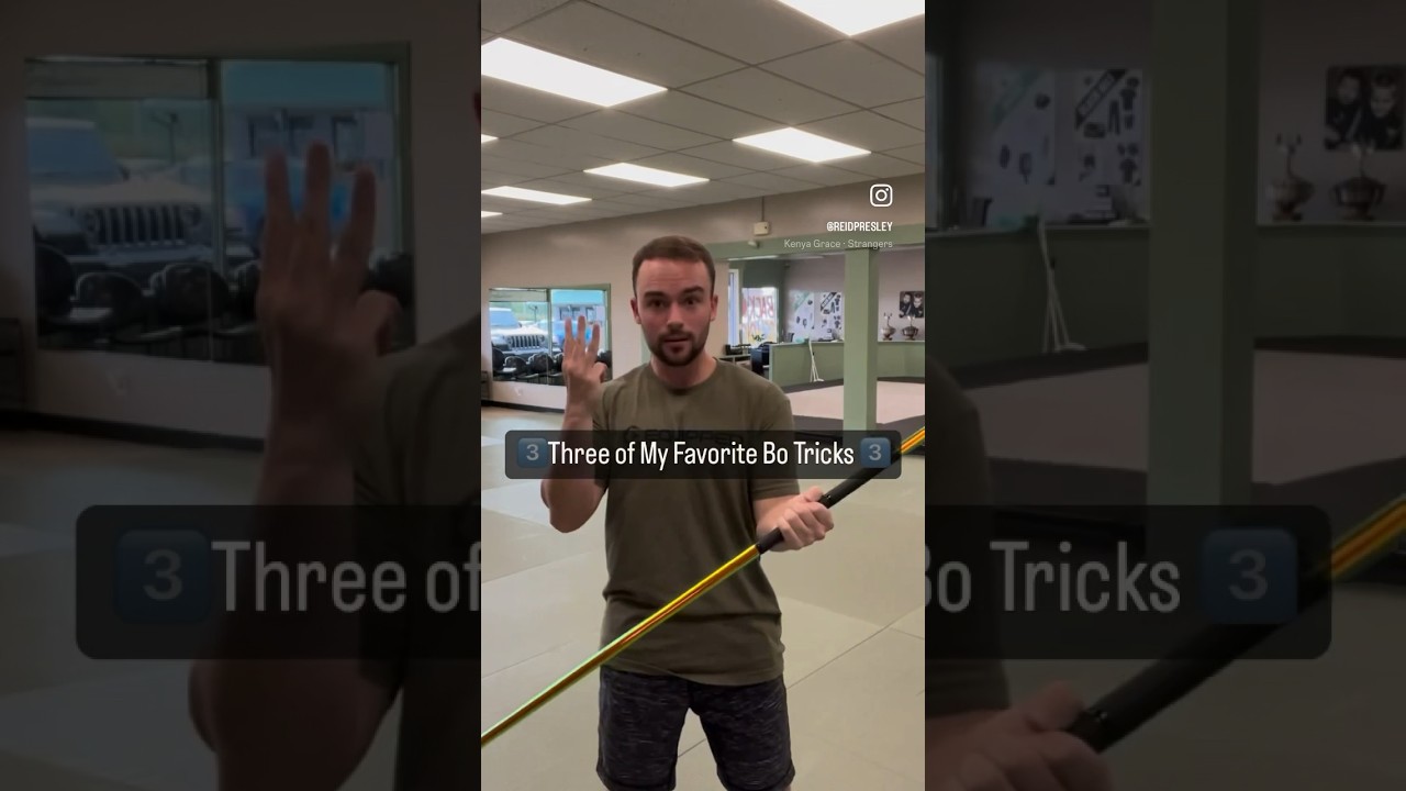 3 of my favorite Bo Staff tricks! What do you think? #bo #blackbelt #ninja #martialarts