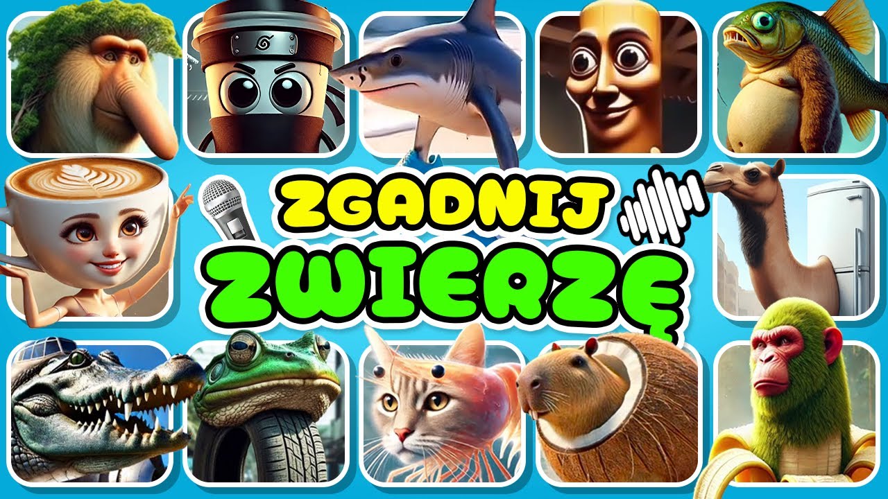 Zgadnij WŁOSKI BRAINROT AI ZWIERZĘCE Memy | Tralalero Tralala, Trippi Troppi, Chimpanzini Bananini