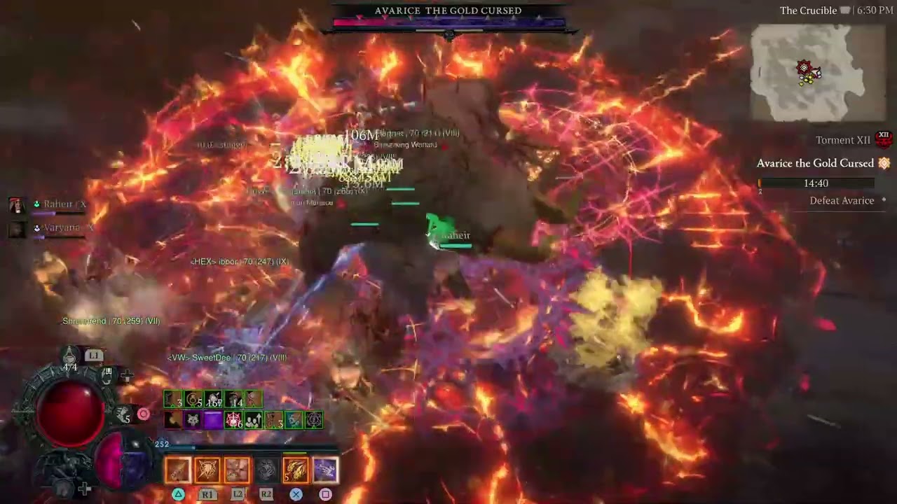 Avarice the Gold Cursed vs. Apocalypse Warlock T12 61 Trillion Damage