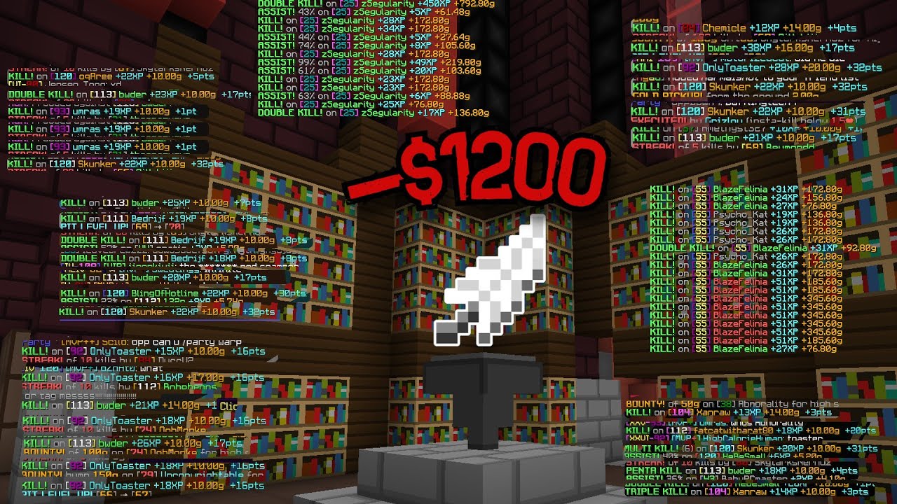 Making XRP Lose $1,500 in Feathers in One War ~ The Hypixel Pit #PGPIT