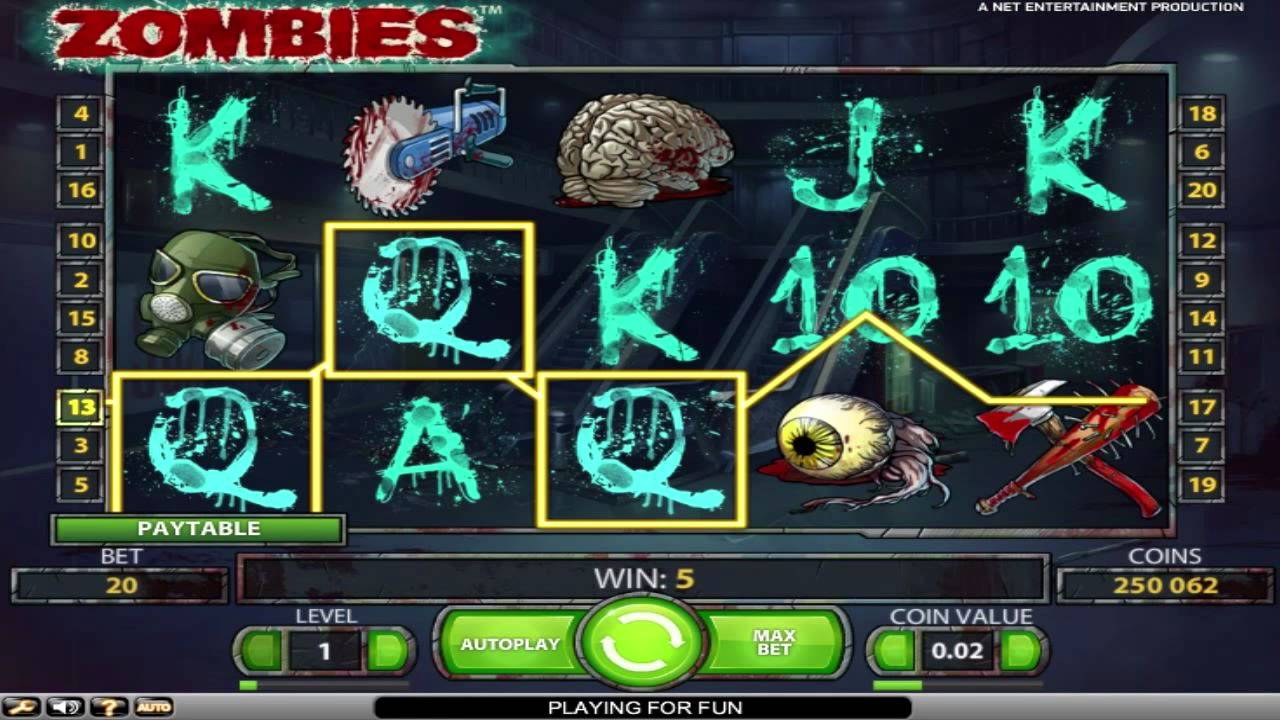 Free Zombies slot machine by NetEnt gameplay ★ SlotsUp