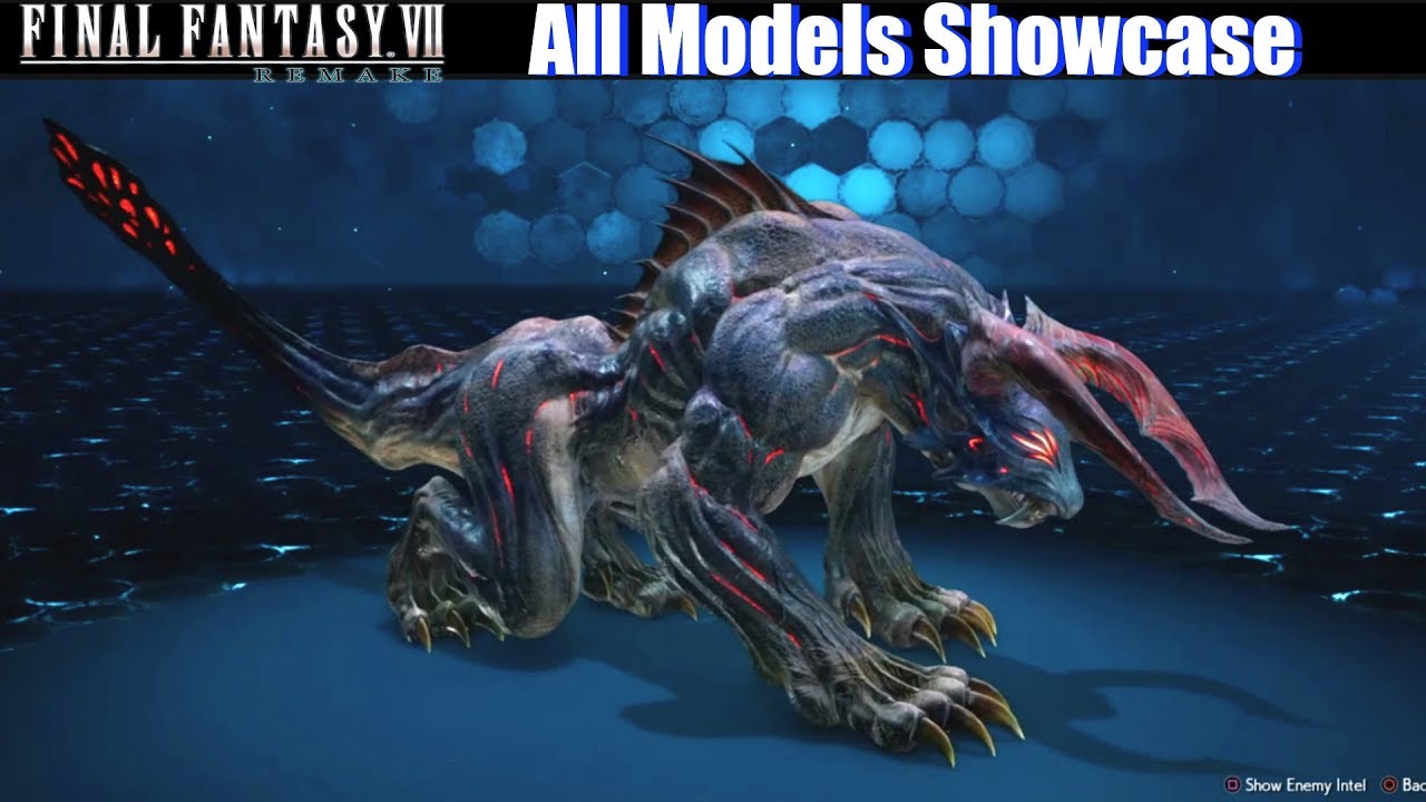 FFVII All Enemy Models Showcase / Full Bestiary - Final Fantasy VII Remake 2020