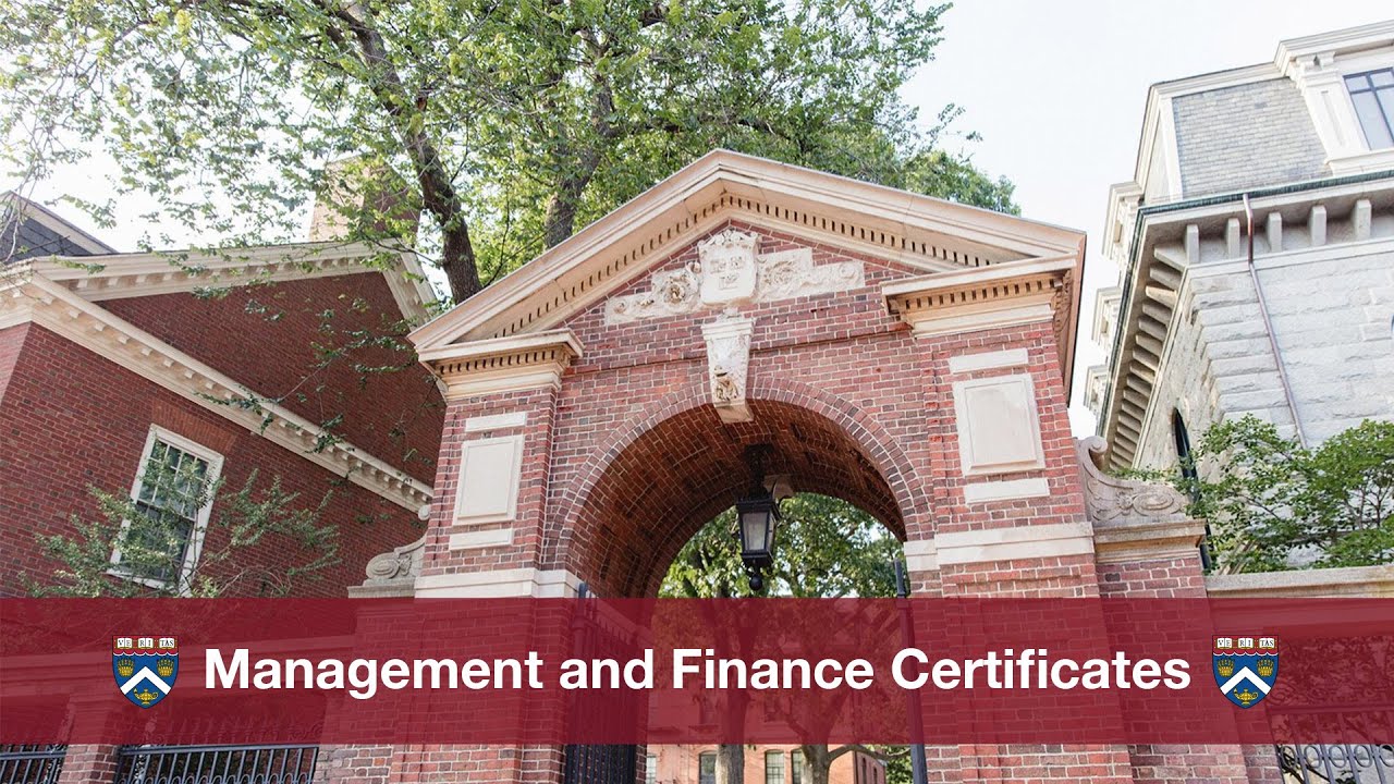Management and Finance Certificates