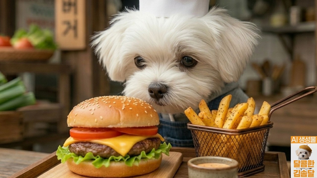 🐶귀여운 햄버거가게 알바생🍖✨