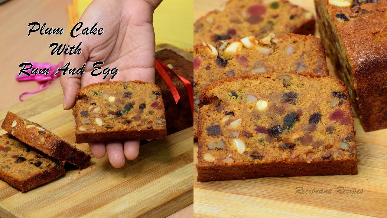 फ्रूट पल्म केक बनाने की विधि - Fruit Plum Cake With Rum And Egg Recipe | Christmas Special
