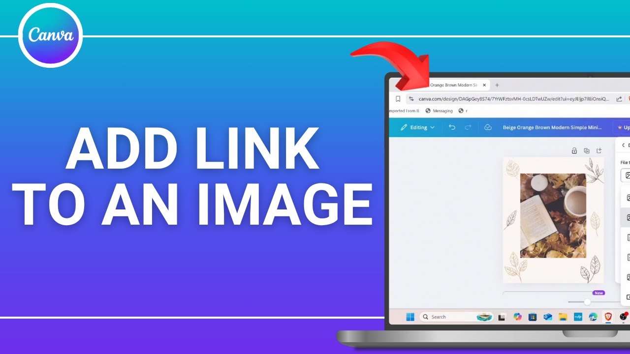 How to Add Link to An Image on Canva