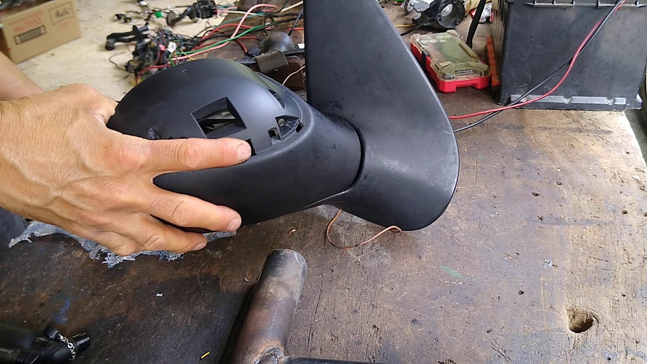 Adapting the electric mirror of the peugeot 206 for folding function.  part 5