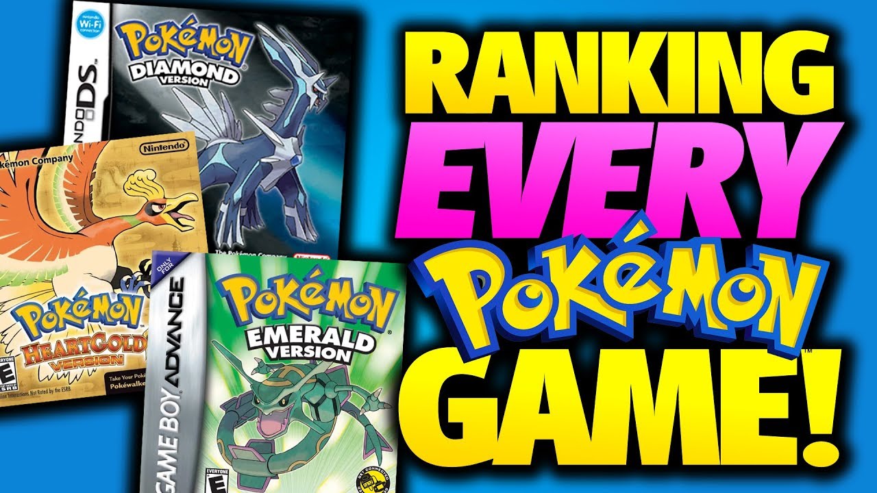Ranking EVERY Main Series Pokemon Game to Date!