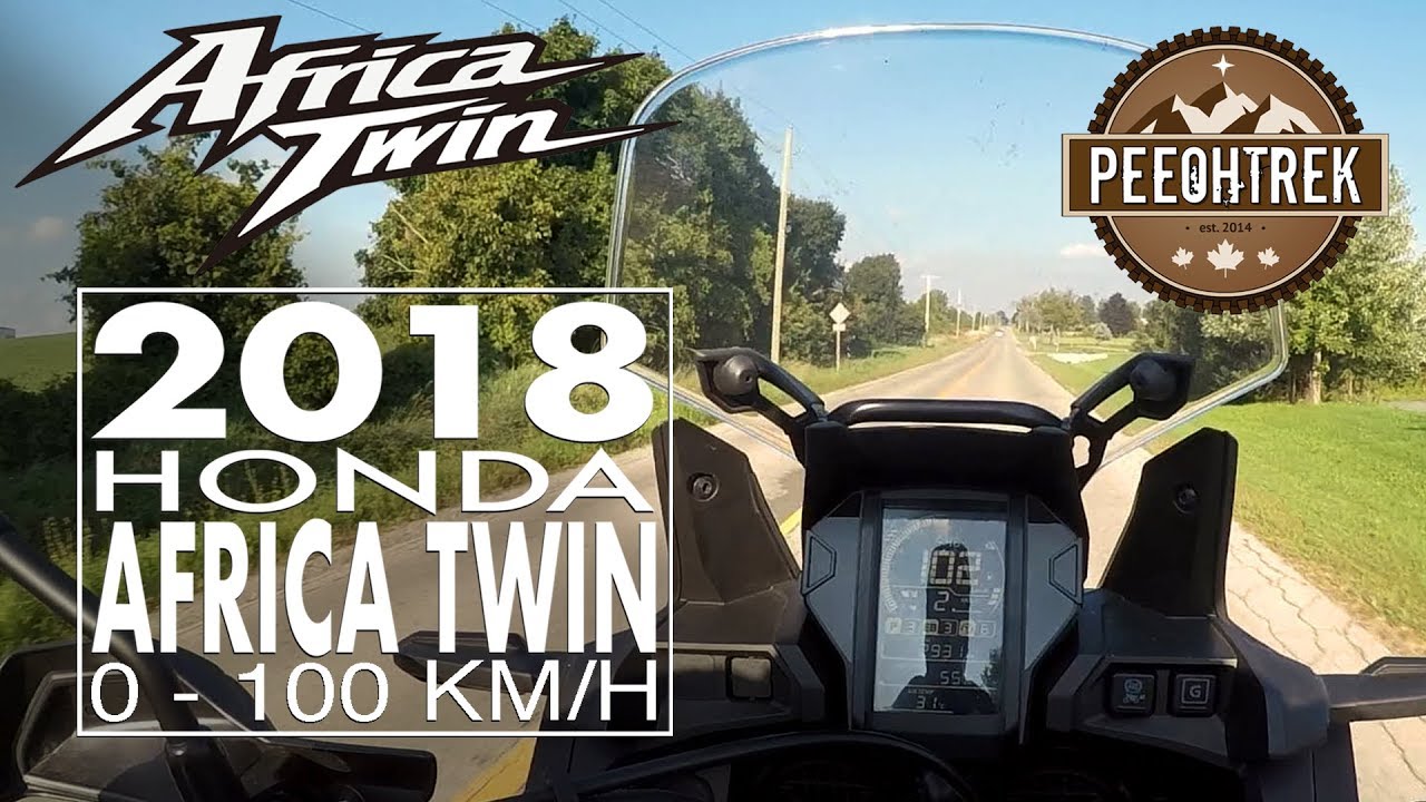 2018 Honda Africa Twin (DCT), 0-100 KM/H.