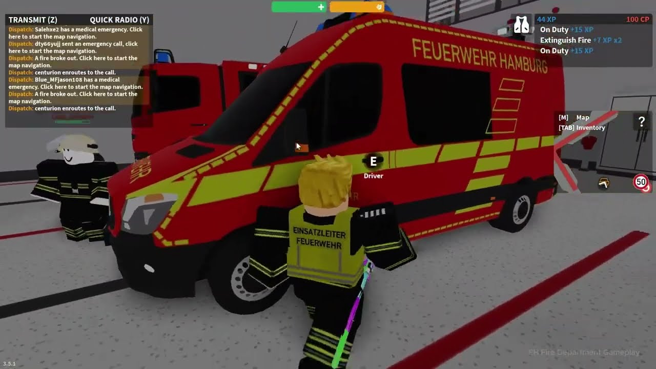 Emergency Hamburg | Fire Department Gameplay | Roblox | #2024