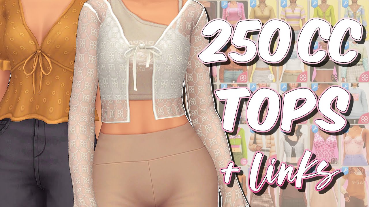 MAXIS MATCH FEMALE TOPS COLLECTION (Part 2) 🌺 | sims 4 cc + links