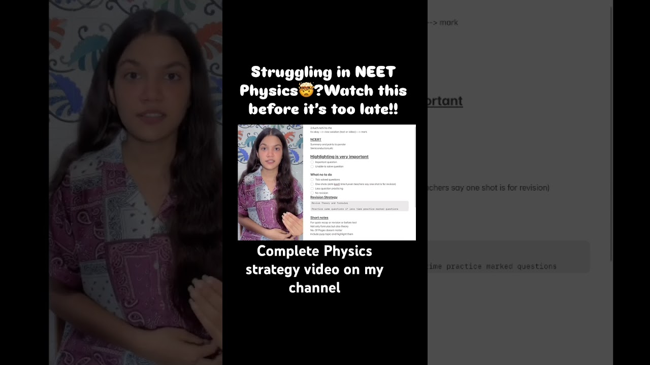 Physics #neet #viral #neet #neet2026 #physics #neetpreparation #neettips #aiims #strategy #study