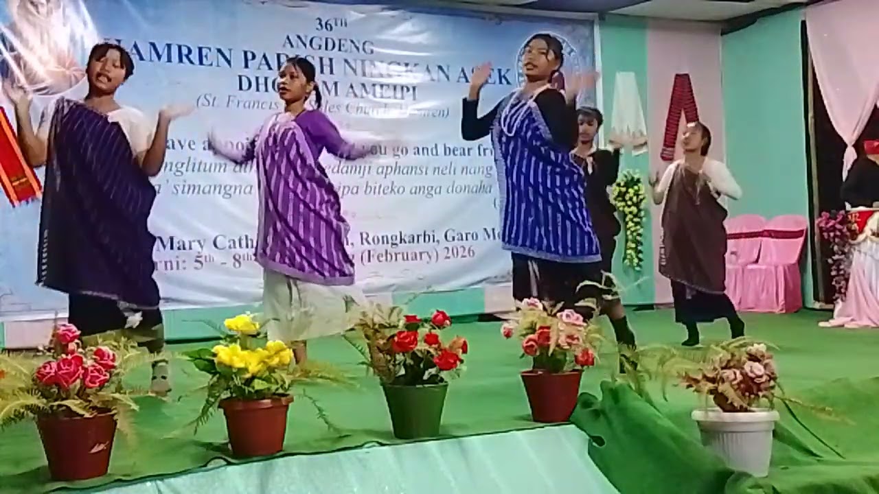 St Joseph catholic Church amondoli umdap icym group dance Karbi song remix 