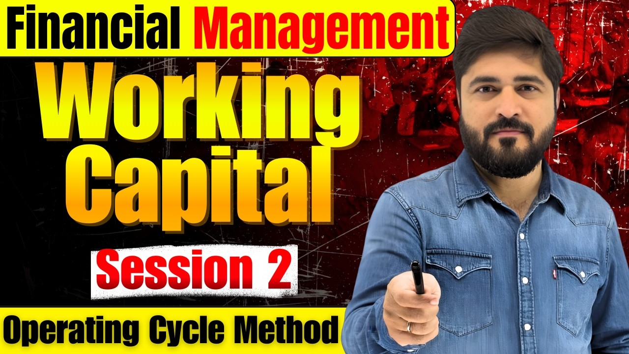 Operating Cycle in One Shot ⚡ | MBA/BBA/CA Students Must Watch | DAVV | AKTU | MBA | Working Capital