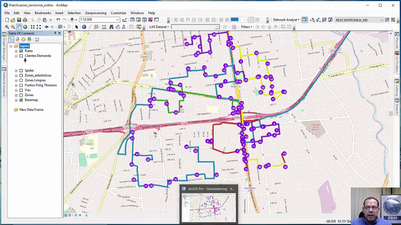 05 Análisis de Localización y Ruteo, Location Intelligent y GeoMarketing con ArcGIS por Edgar Díaz.