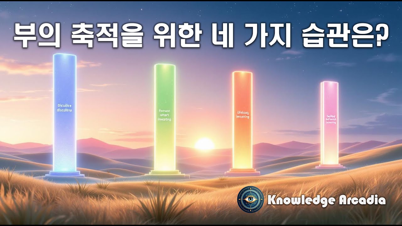 부의 축적을 위한 네 가지 습관은?