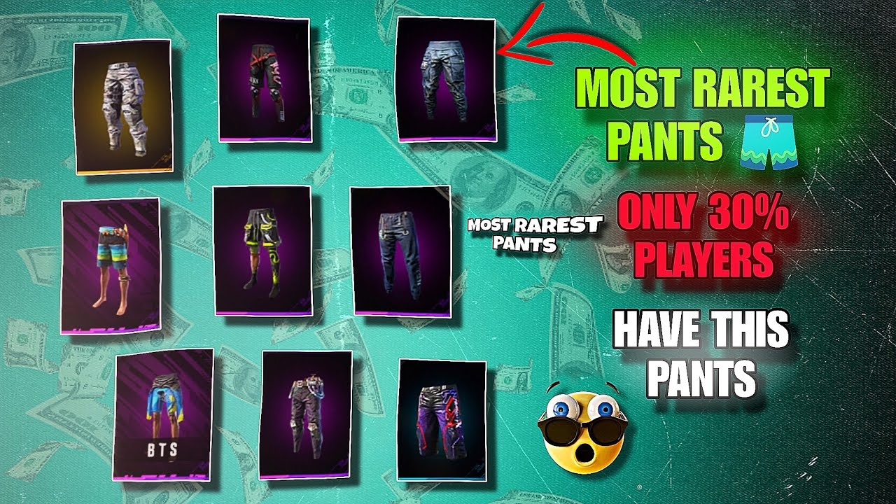 MOST RAREST PANTS ONLY 30% PLAYERS HAVE THESE PANTS 😱 #freefire