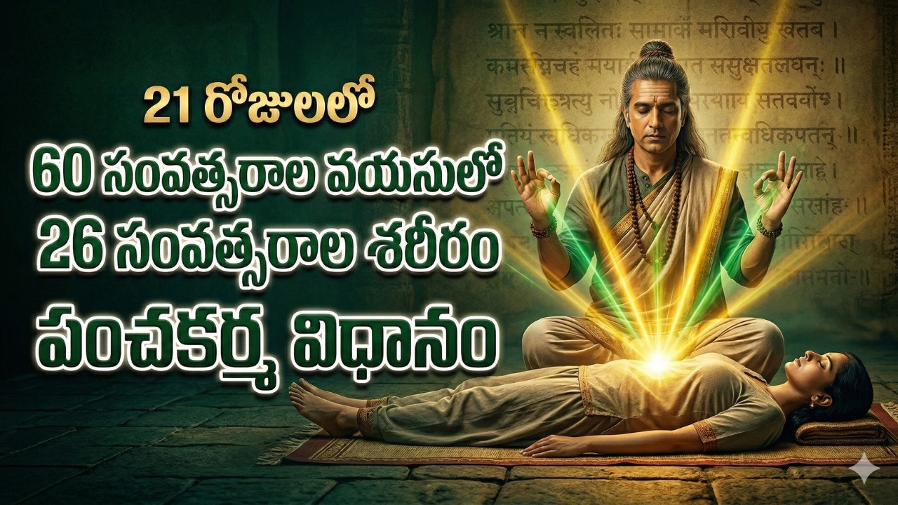 21 రోజుల్లో 60 ఏళ్ల వయసులో 26 ఏళ్ల శరీరం | పంచకర్మ విధానం రహస్యం