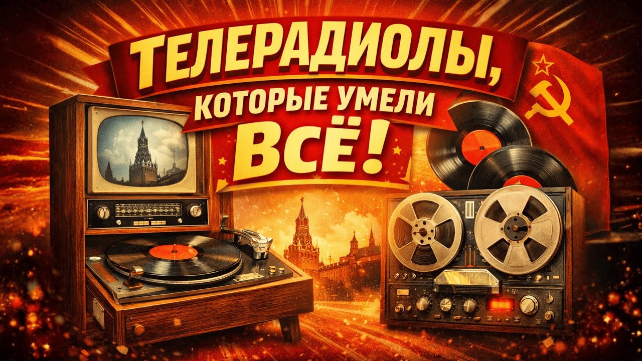 ТЕЛЕРАДИОЛЫ СССР: Всё в одном.