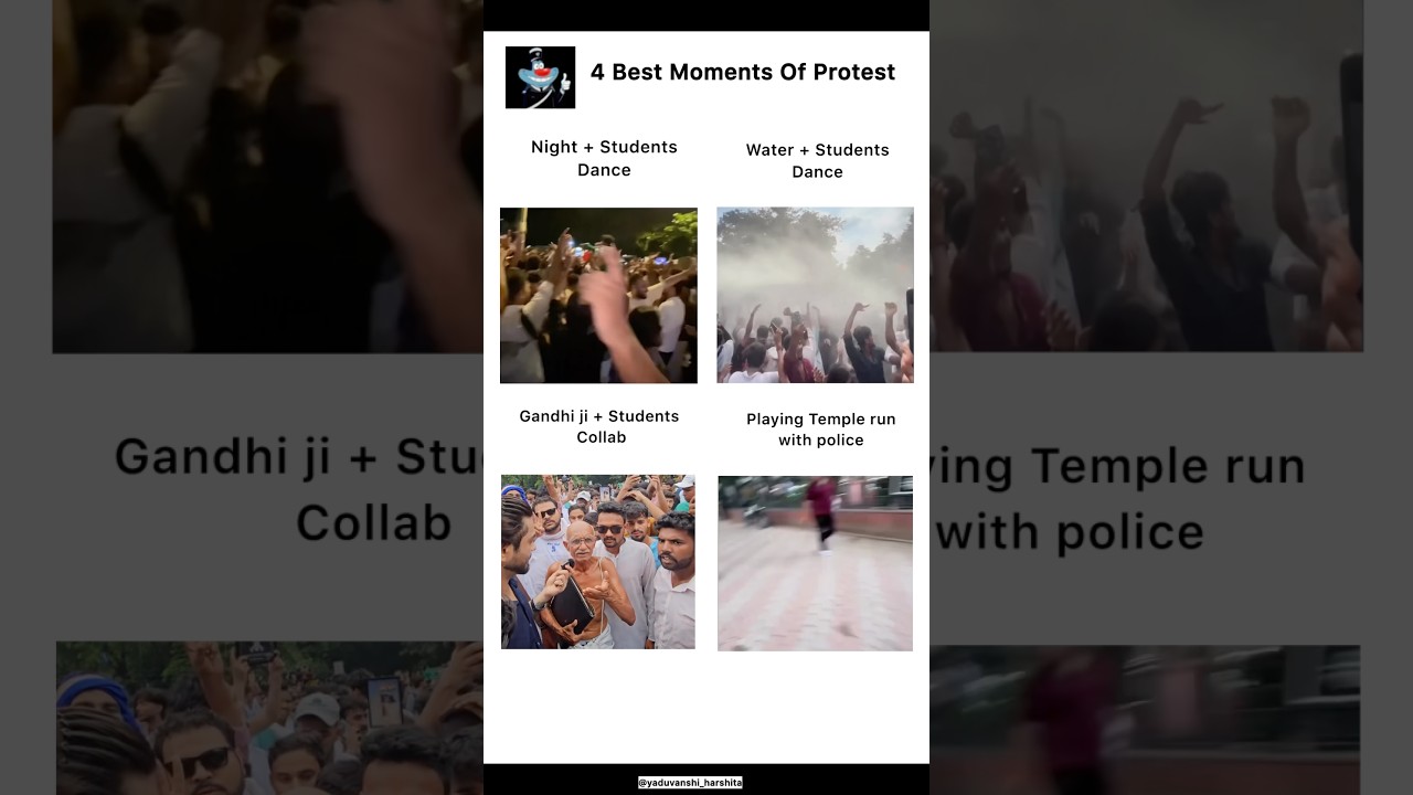 Best Protest Moments #memes #popular #viral #funnymemes #students #protest #jantarmantar