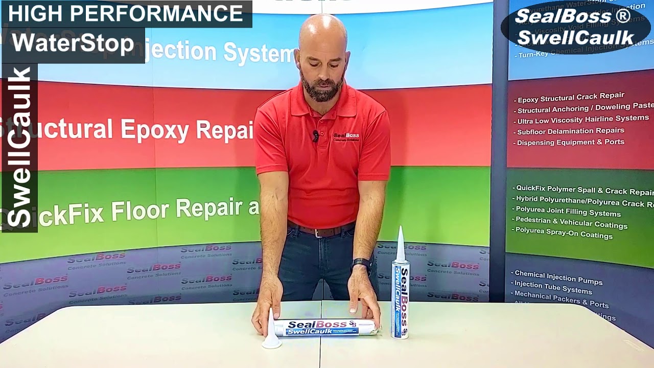 SealBoss SwellCaulk Construction Joint Sealant Hydrophilic Swelling Waterstop  Cartridges | Sausages