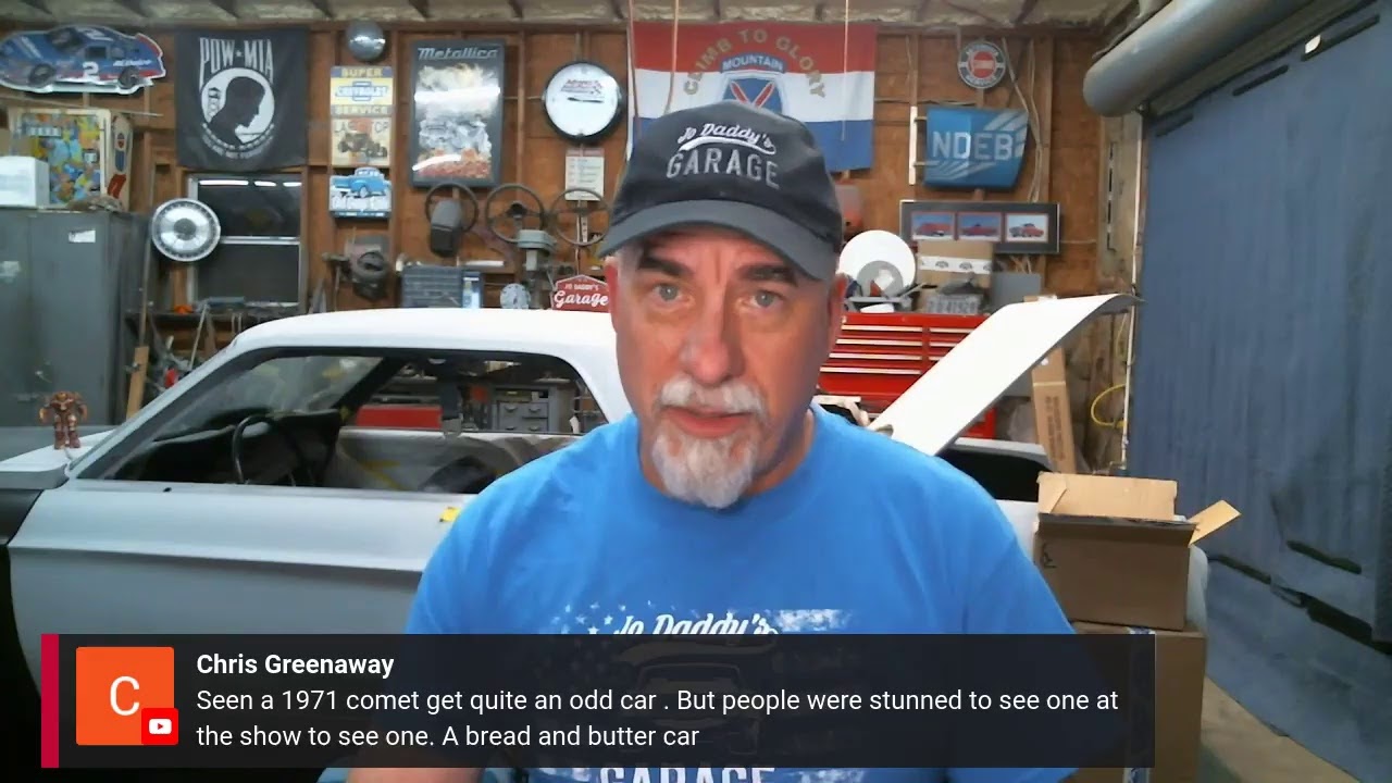 Live chat with Jo Daddy's Garage and the subscriber base.