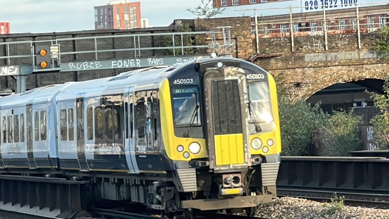 South Western Railway Trains at Queenstown Road (Battersea) on December 1st 2022