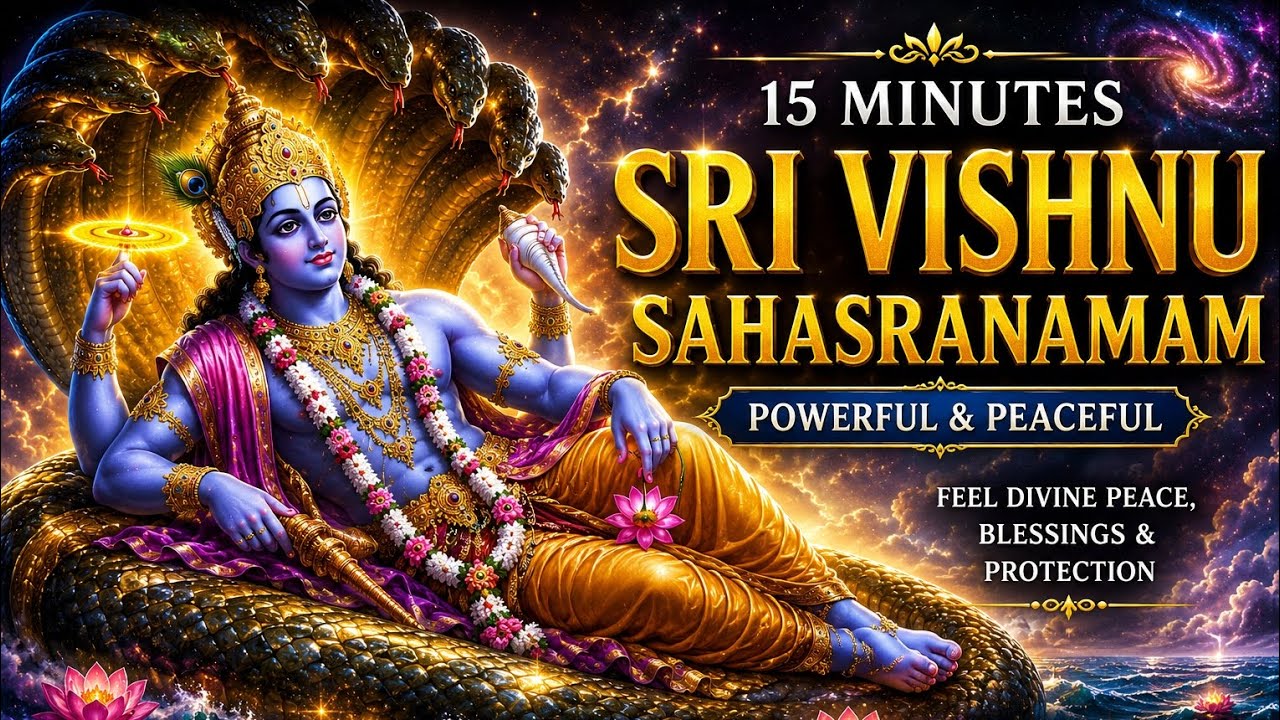 VISHNU SAHASRANAM | 15 Minutes of Divine Peace & Protection
