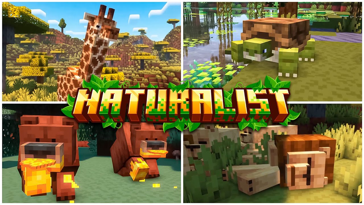Nuevos Animales para Minecraft!! Naturalist Review completa  (Versi&oacute;n Java)