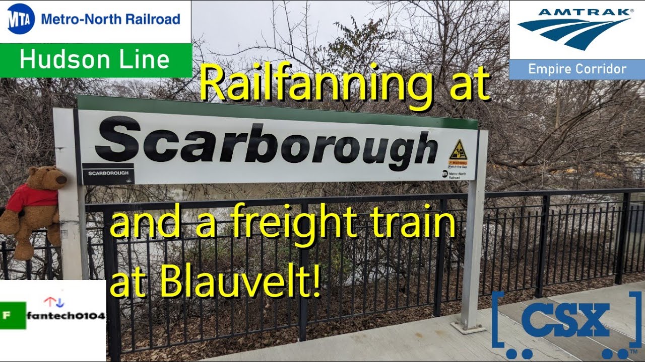 Railfanning Metro North, Amtrak & CSX with friends! Featuring Scarborough Station & Blauvelt