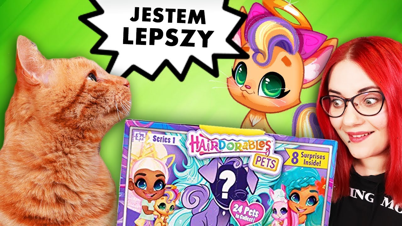 ZWIERZĄTKA HAIRDORABLES PETS 😼 Zabawki z Biedronki 🐞 miss Aga