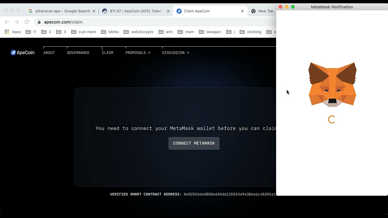 HOW TO CLAIM $APE ApeCoin AIRDROP?